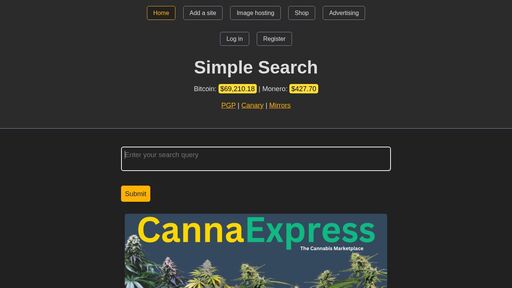 screenshot of Simple Search - Darknet Search Engine - simpley65p3m5zkacx3vgghjd2s5tfkvphzxcfzhcieawgdpufvt7eqd.onion