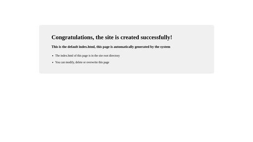 screenshot of Site is created successfully! - jzbs36ty3hoguaddww3ti2e4jz7roklzncab3li2nx63hqicszjpdpid.onion