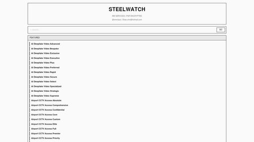 screenshot of STEELWATCH - 860 Hacking Services Database DDoS ATM Jackpotting Spyware Deep Web Ahmia Onion - 6hinvhiwzd7jogcz2co4cf2k4nu4weastmn4w36f5sflntw5qhrdv6qd.onion