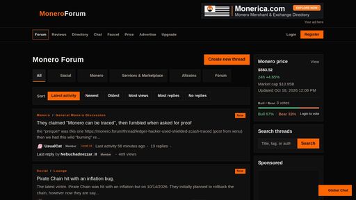 screenshot of mrcoin3 | Monero.forums - http://monerokpw6inpkzm2yayp23t3llfu7wqgm46xvc55gbn3qiudxcpvmyd.onion/user/mrcoin3