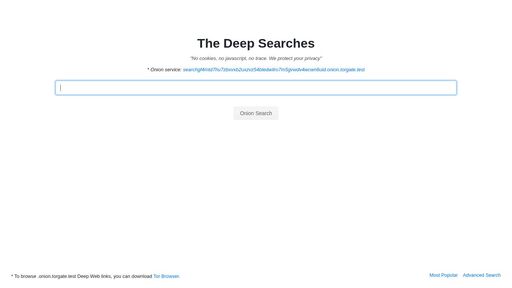 screenshot of The Deep Searches - searchgf7gdtauh7bhnbyed4ivxqmuoat3nm6zfrg3ymkq6mtnpye3ad.onion