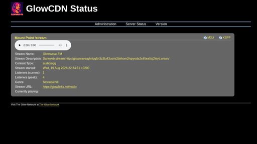 screenshot of The Glow-Network Media Server - glowcdnfshymbmojw4rhr3i6agofsice2wyusz4aatu5fx2hlzcfrlyd.onion