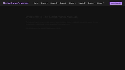 screenshot of The Marksman's Manual | Gun Safety, Shooting, Ammunition, and Tactical Training - maxhdw2ccziqv3s64ebkqciyiyhcko4udq7hm5kod5u4ekbepbeuqoad.onion