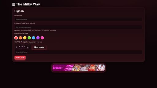 screenshot of The Milky Way - milkycwascjbvfbkc46mytrobukscm3sacp6rdib7ubirq2eyy675cid.onion