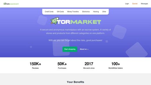screenshot of TORMARKET - Secure and anonymous marketplace - ccdukhzoyukdvdjkb7uzczojkxvlccbxnwx2zwfxn2r4lejfr2rqvead.onion