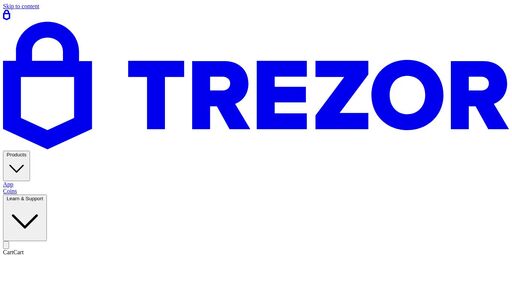 screenshot of Trezor Hardware Wallet (Official) | Bitcoin & Crypto Security - trezoriovpjcahpzkrewelclulmszwbqpzmzgub37gbcjlvluxtruqad.onion