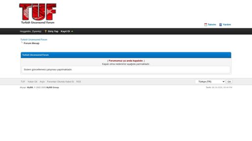 screenshot of Turkish Uncensored Forum - ufxm2wtr2o6wvk76pxqsyctgtcldres44t44mnmhhygfm7lhhpbzsdyd.onion