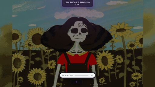 screenshot of UNDUPLICABLE RADIO / LO-FI 24/7 - http://y63k53kkxtriukvn5myslc7nqm5sms33hjw4qvg6hk4ns44vmepu2dqd.onion