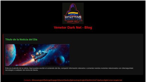 screenshot of Venetor Dark Net - Blog - 45hnzueioajsohf6wbmgetfcqqsjjxi243wnqhnht7mfrygih3jhawad.onion