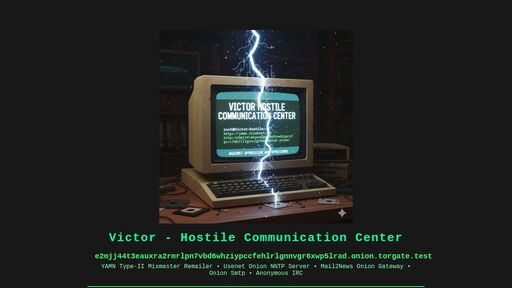 screenshot of Victor - Anonymous Remailer & Usenet Posts - e2mjj44t3eauxra2rmrlpn7vbd6whziypccfehlrlgnnvgr6xwp5lrad.onion