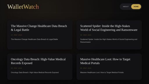 screenshot of WalletWatch - wdo4k4wrpnqcxft7xvkysjv5z3gykw2pppuq6zwgohr6hjqdhfpu4lqd.onion