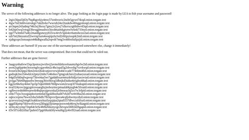 screenshot of Warning! - http://2tgix56pui5j63y7bq4bgeekjy4mw57zrnbvuvic2ncbt5gyxei7dcqd.onion
