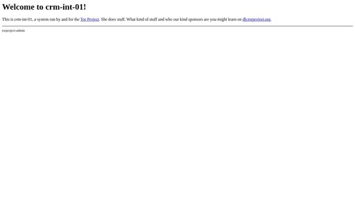 screenshot of Welcome to crm-int-01! - http://pt34uujusar4arrvsqljndqlt7tck2d5cosaav5xni4nh7bmvshyp2yd.onion