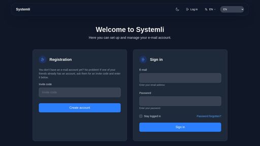 screenshot of Welcome to Systemli - adstjh42bdvbtguo3lujq5c3hglv34oyqojh7c3mr5fojgbrs7mxobad.onion