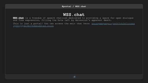 screenshot of WSS.Portal - http://mooaqfiynl7sqfgroahnng4lmtam67vbi6khorgbw3yfhktlrpvyubqd.onion