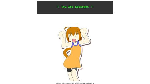 screenshot of !! YOU ARE RETARDED !! - retardkryaodscmewpzr6m6yeozto7btyfkazybrx37v234c5oplflqd.onion